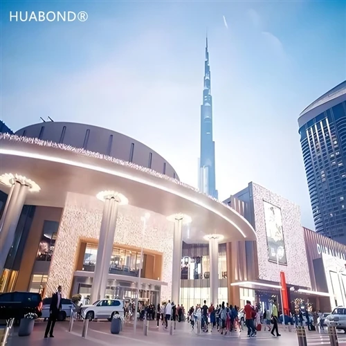 Trung tâm mua sắm Dubai Tấm nhôm composite